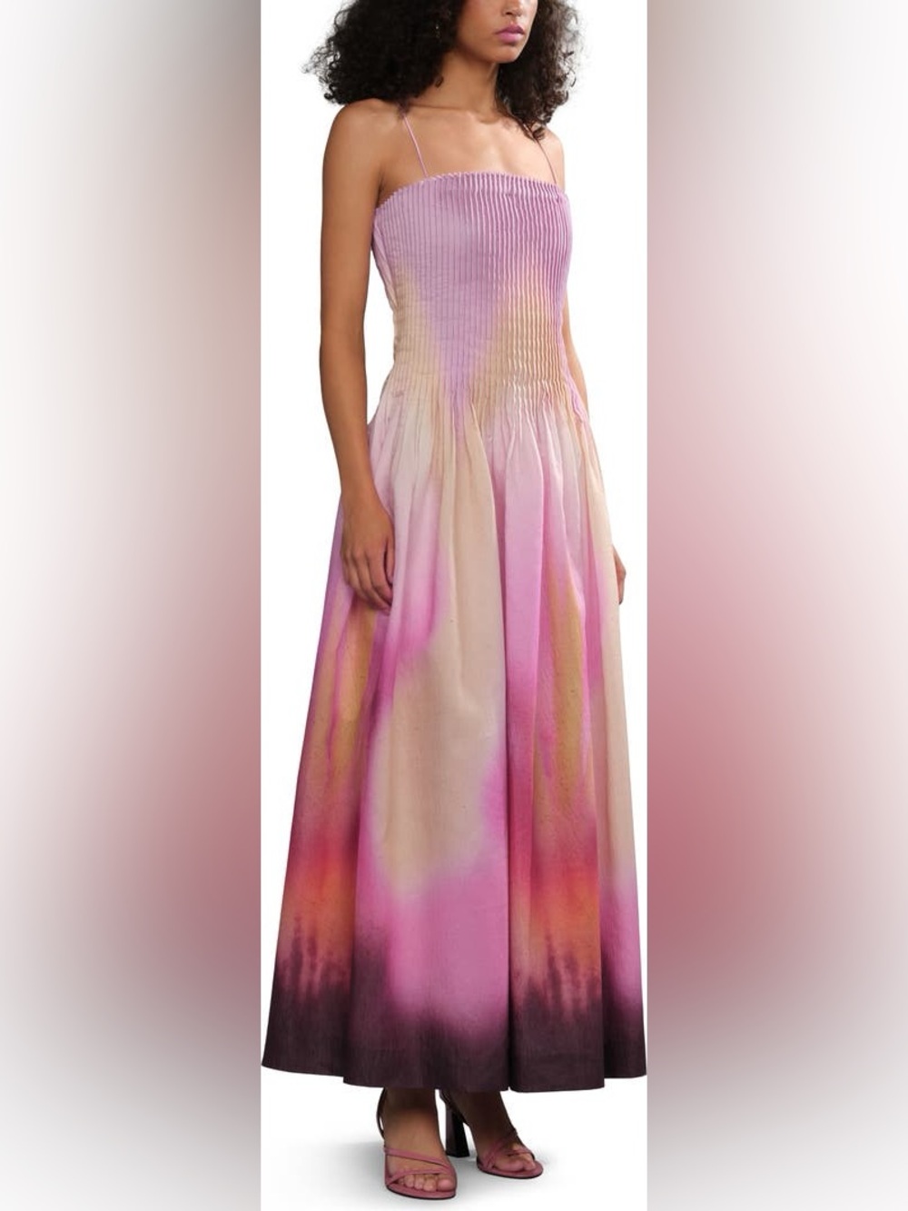 AMUR Grecia Pleated Sleeveless Maxi Dress 2026SS NWOT - Picture 5 of 8